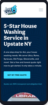Joey Mobile Responsive Design